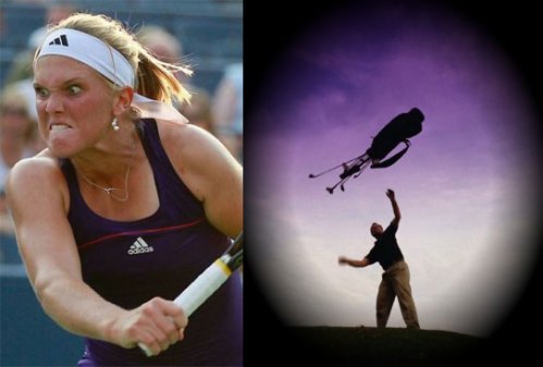 Golfers & Tennis Players show anger differently